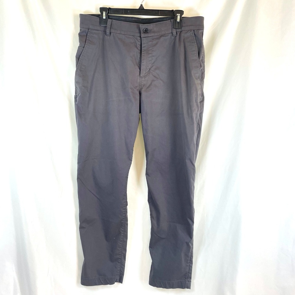Nike Dri Fit Pants Mens 34x32 Flex Slim Golf Stretch Charcoal Gray Straight Leg